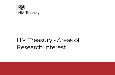 image of Treasury Publishes New Areas of Research Interest (ARIs)