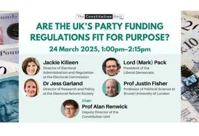 image of Are the UK's party funding regulations fit for purpose?