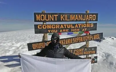 image of Brunel alumnus takes on Mount Kilimanjaro