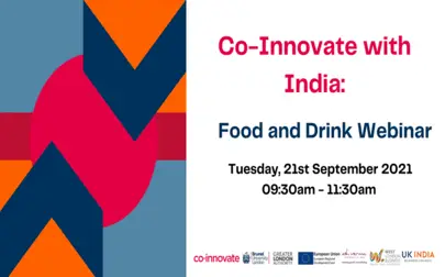 image of Co-Innovate with India: Food and Drink Webinar