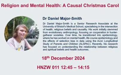 image of CCE Seminar Series - Dr Daniel Major-Smith