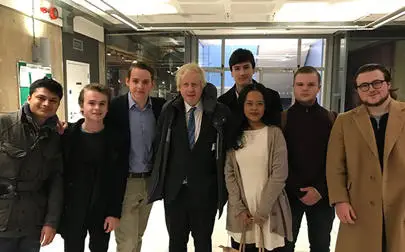 image of Backstops and bus stops: It's Boris at Brunel