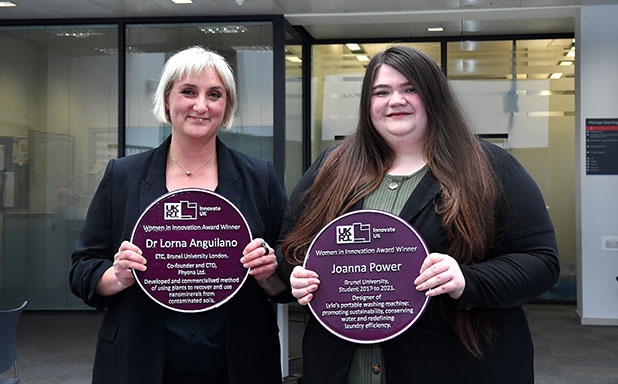 image of Purple plaques unveiled for Brunel's award-winning Women in Innovation