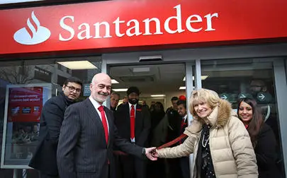 image of Santander's partnership with Brunel celebrated at opening of new branch on campus