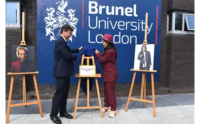 image of Prof Benjamin Zephaniah's wife gives heart-warming tribute as new plaque is unveiled at Brunel to honour her husband