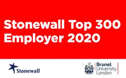 image of Brunel leaps up into top 300 of Stonewalls top 300 LGBT friendly employers