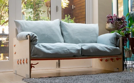 image of New sofa transforms into single-seat to maximise space and make moving a doddle