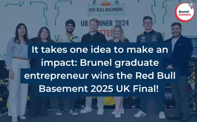 image of It takes one idea to make an impact: Brunel graduate entrepreneur wins the Red Bull Basement 2025 UK Final!