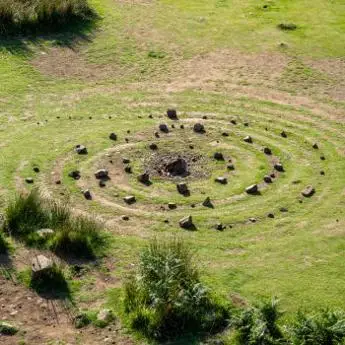 View of a stone circle in Scotland