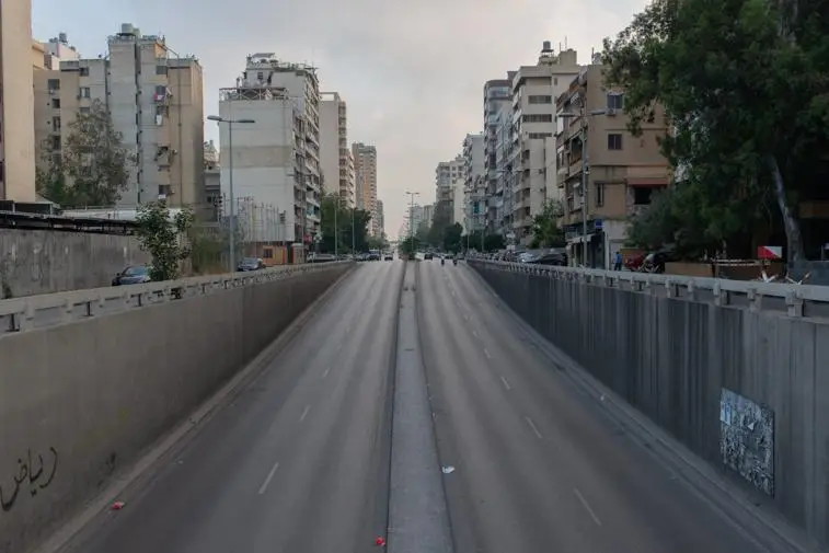 A series of photographs showing former checkpoints locations where people were abducted or killed during the 1975-1990 Lebanese civil war.